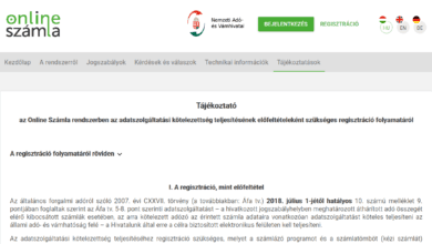 könyvelőzóna útmutató: NAV kötelező adatszolgáltatás adózói regisztráció